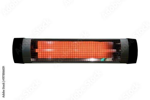 Halogen or Infrared heater isolated photo