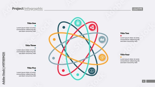 Five Steps Atom Model Slide Template