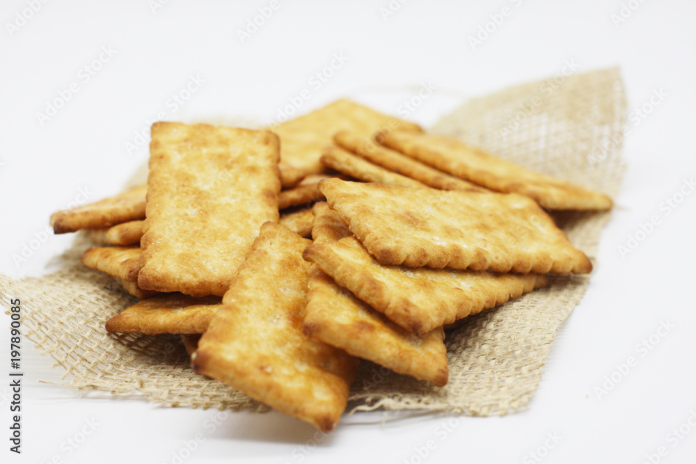 biscuit on white background biscuit on white background