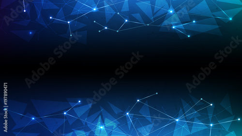 background abstract polygon data technology communication vector design illustration