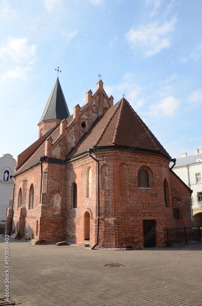 Obraz premium St. Gertrude (Marijon) Church in Kaunas in Lithuania
