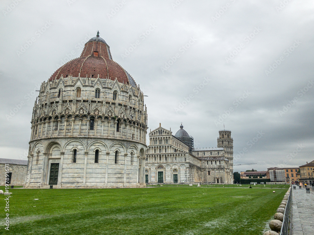Square of Miracles on a stormy morning, Pisa, Tuscany - Italy