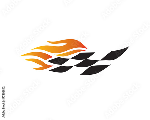 Flag Race, Lap Race, Flaming Finish and Start 