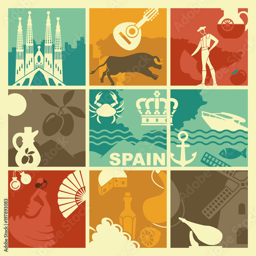 Vector Spain background