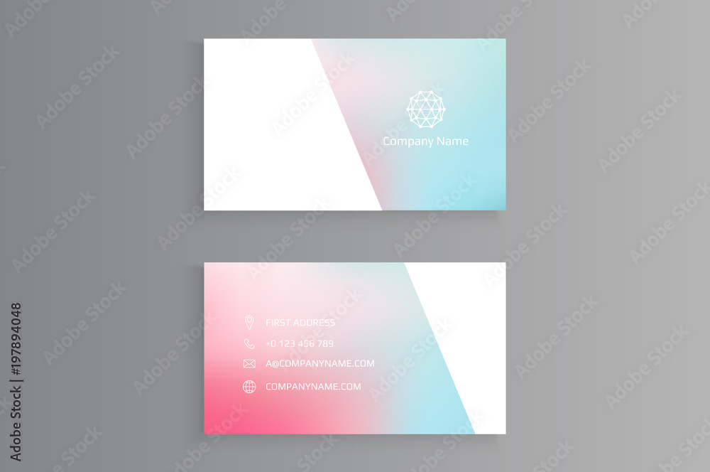 Vector Modern Creative and Clean Business Card Template Vector Modern Creative and Clean Business Card Template