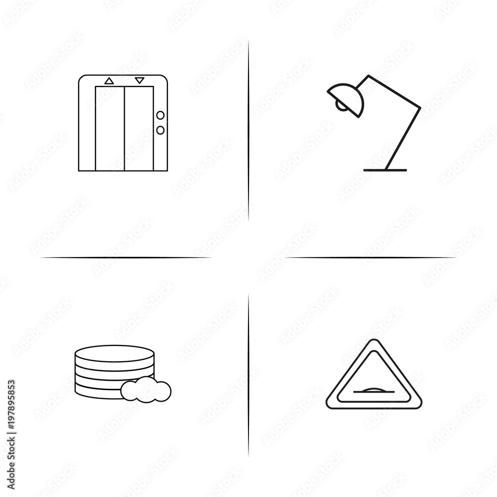 Travel simple linear icons set. Outlined vector icons Travel simple linear icons set. Outlined vector icons
