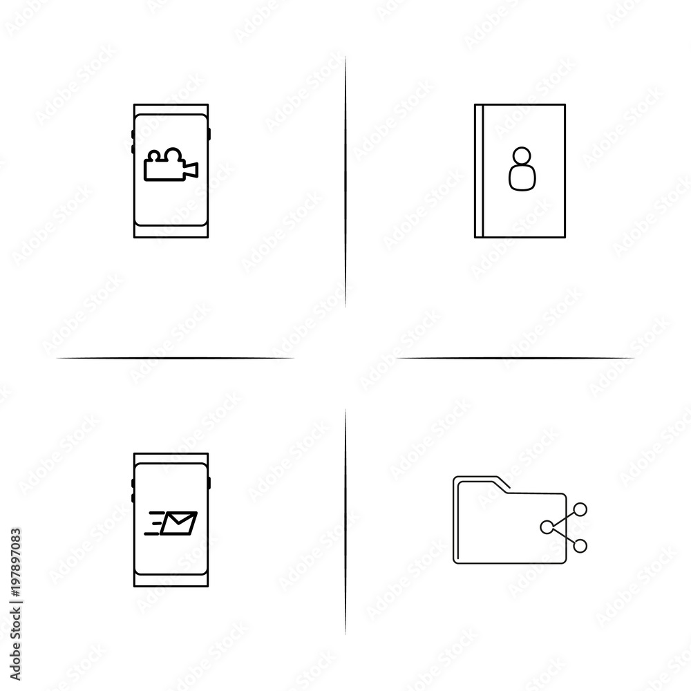Internet Of Things simple linear icons set. Outlined vector icons Internet Of Things simple linear icons set. Outlined vector icons