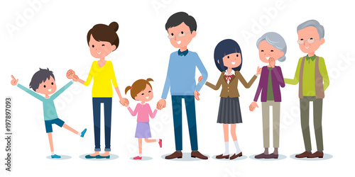 People's life_family Side by side