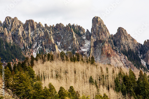 Amazing landscapes of San Juan national forest in Colorado, USA photo