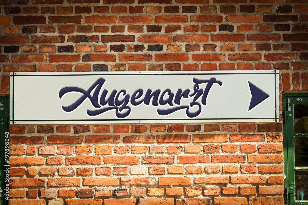 Fototapeta premium Schild 318 - Augenarzt