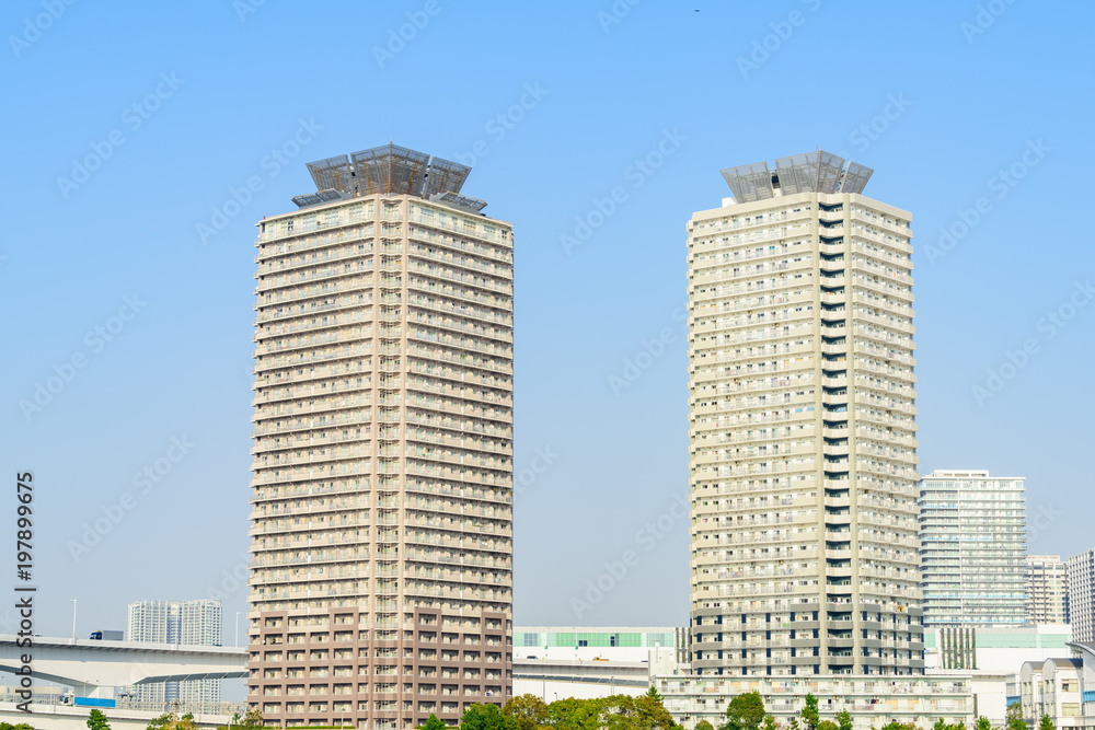 お台場の高層マンション　Highrise condominium in Tokyo