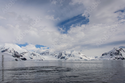 Wallpaper Mural Antarctic landscape with glacier and mountains Torontodigital.ca