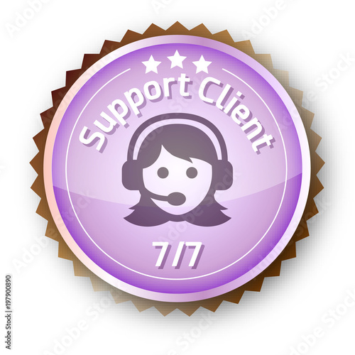 Icône pour commerce en ligne - Support client 7/7