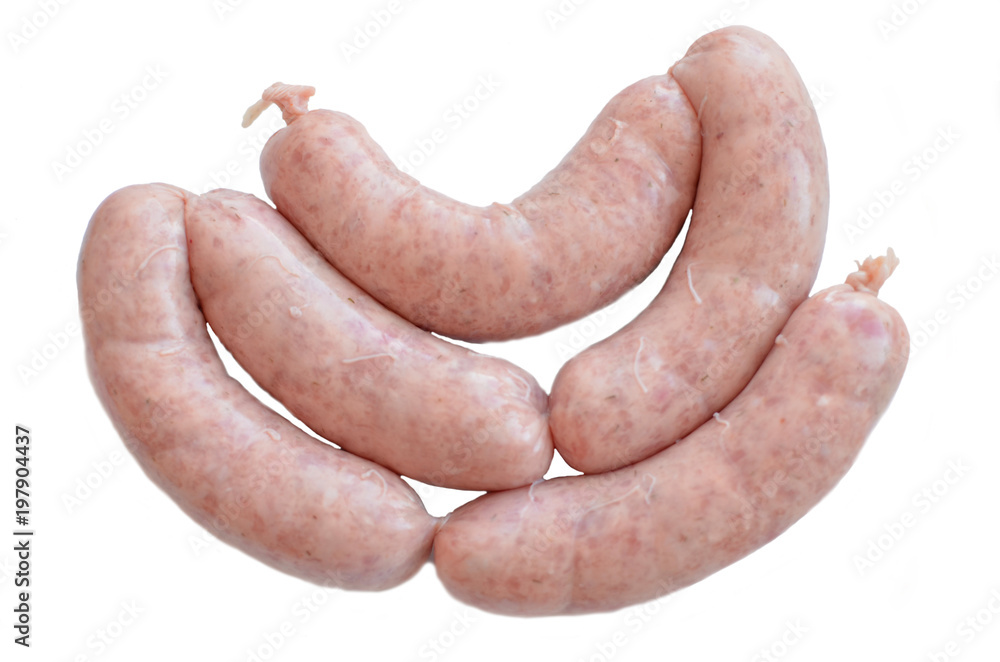 pork homemade raw sausages for grilling or frying pork homemade raw sausages for grilling or frying
