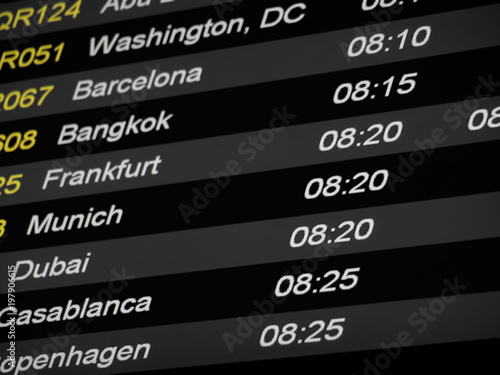 Flight schedule