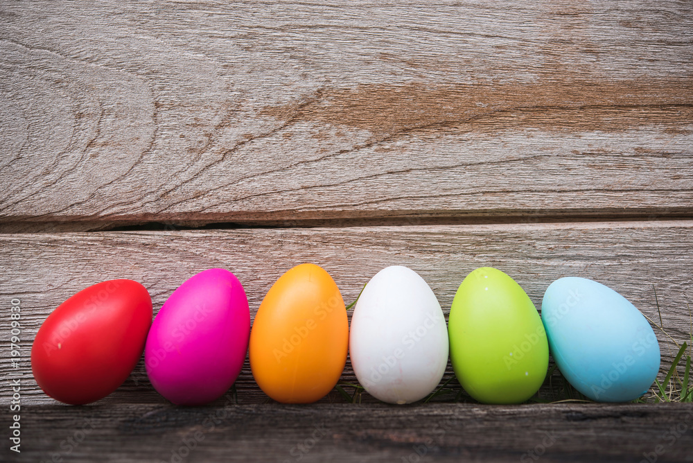 Colorful Easter eggs Colorful Easter eggs