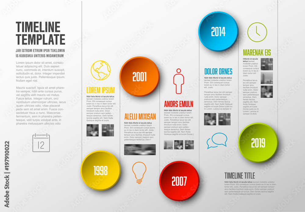 Infographic Timeline Template