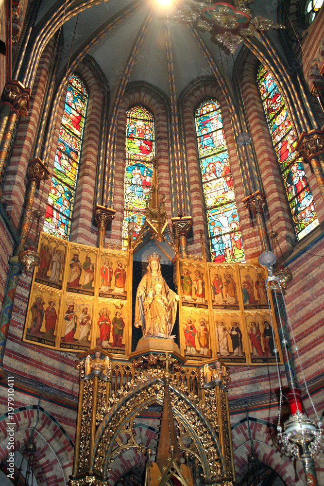 Interior of the our lady of the sacred heart church