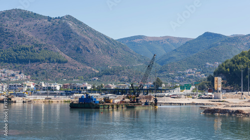 Panorama of the Igoumenitsa port in Greece. Thesprotia