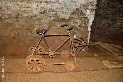 Old rusty mining equipment