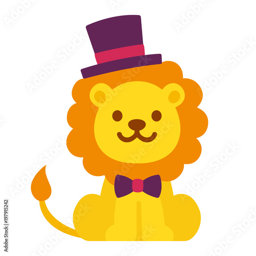 Cute cartoon dandy lion
