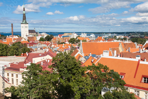 View of the old town (Tallinn, Estonia)