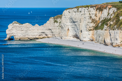 Cliffs of Etretat, Normandy, France photo