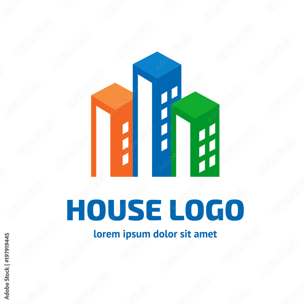 Logo design building vector template