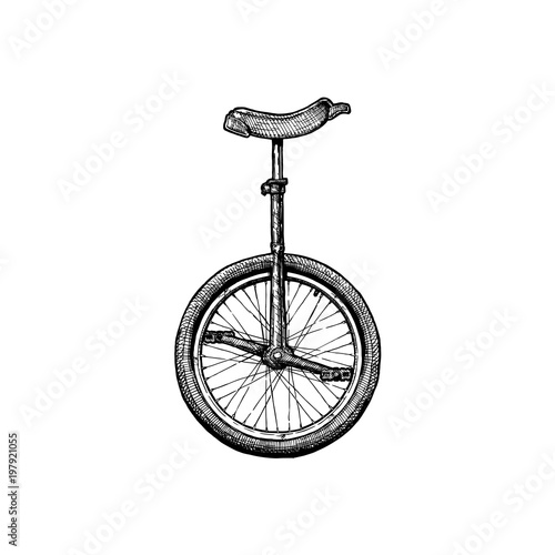 illustration of unicycle