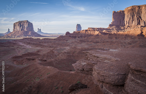 Monument Valley  desert canyon in USA
