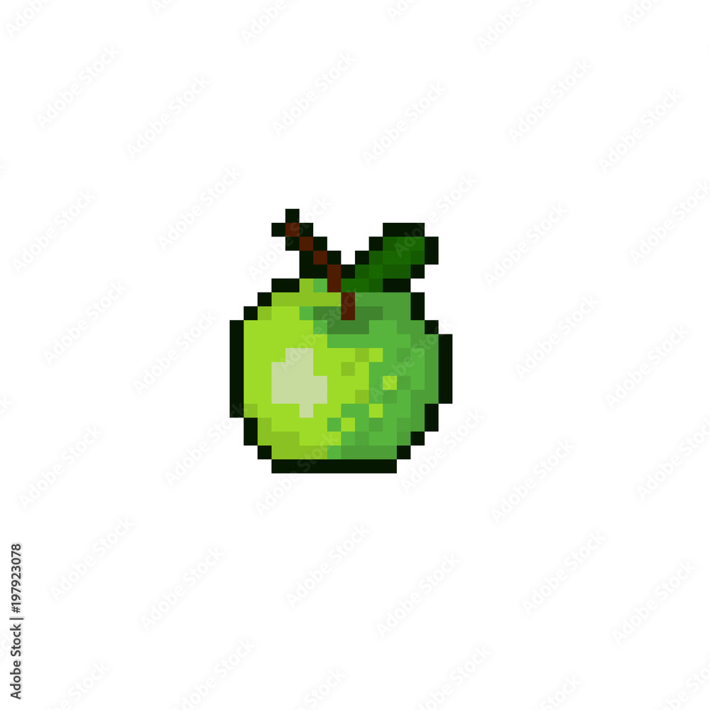 Pixel apple for games and websites Pixel apple for games and websites