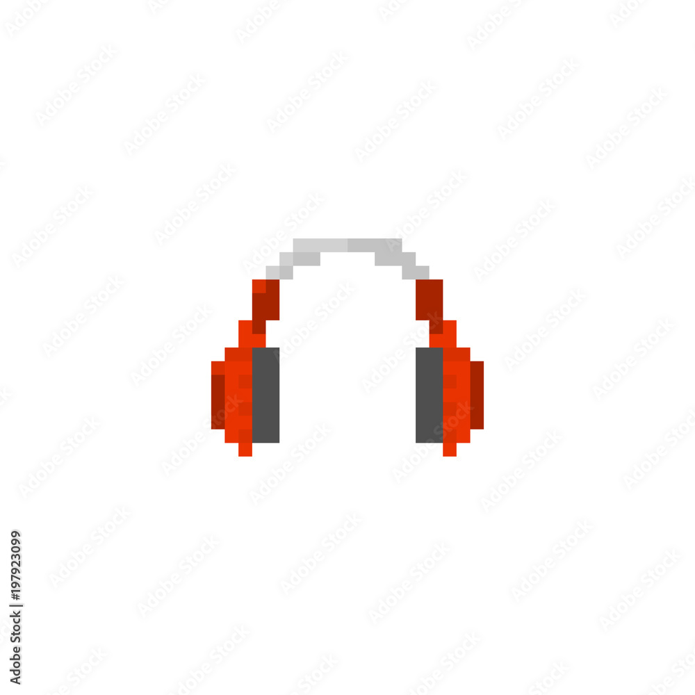Pixel headphones for games and websites