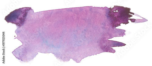 watercolor ink stain purple with texture for design