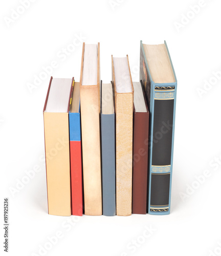 books row isolated on white