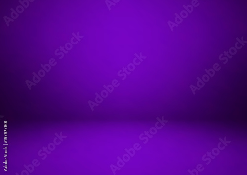 Empty purple studio room, used as background for display your products, vector 