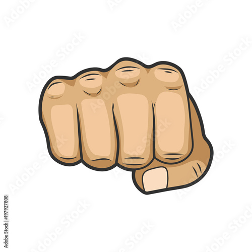 Fist. Vector. Vector.