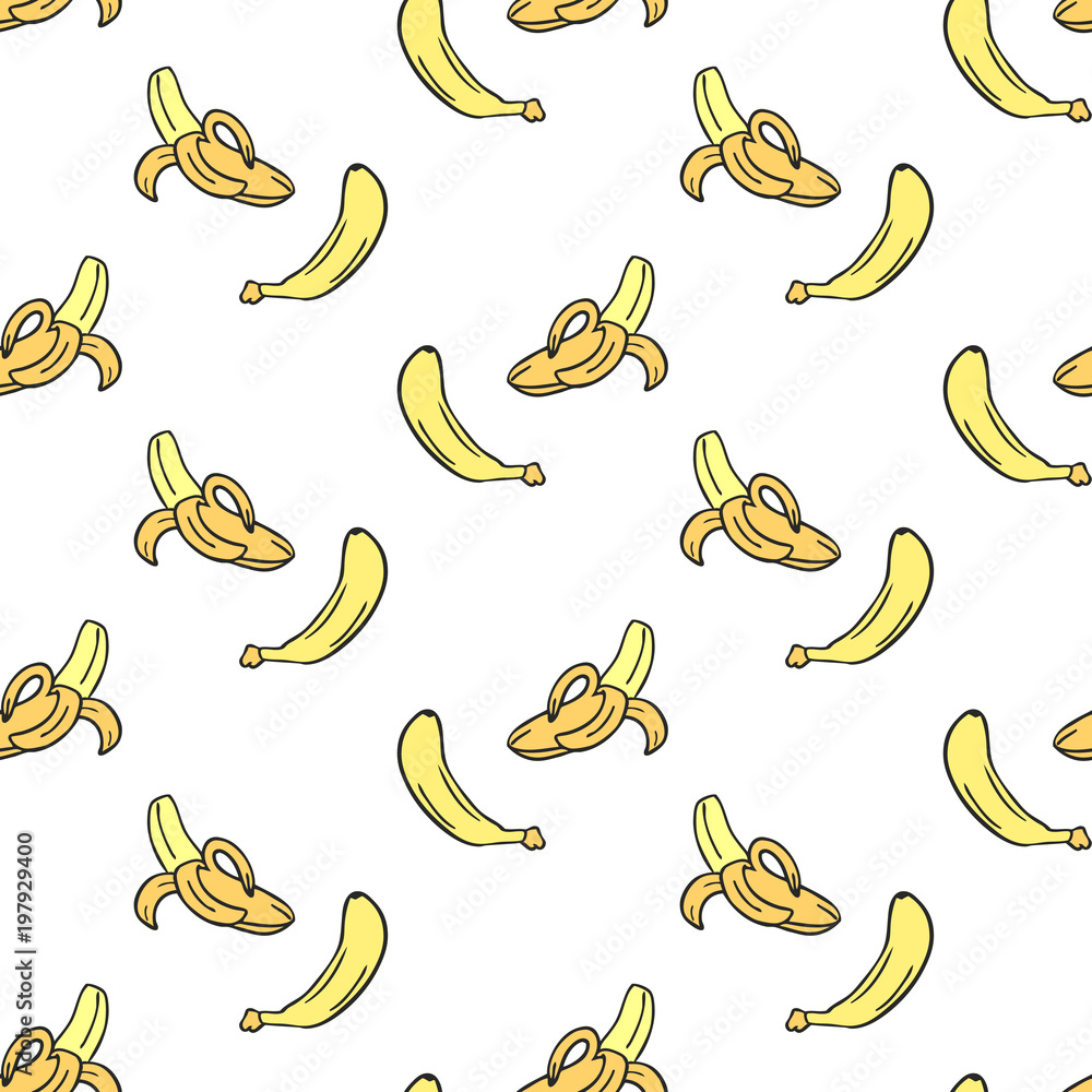 Obraz premium bananas pattern