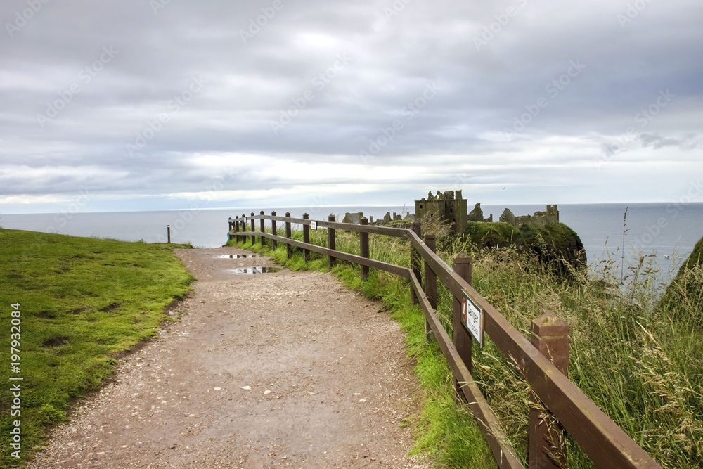 Dunnottar Castle, Stonehaven, Aberdeenshire, Scotland, UK. Scotland landscape.