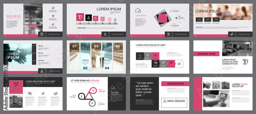 Planning Charts Slide Templates Set