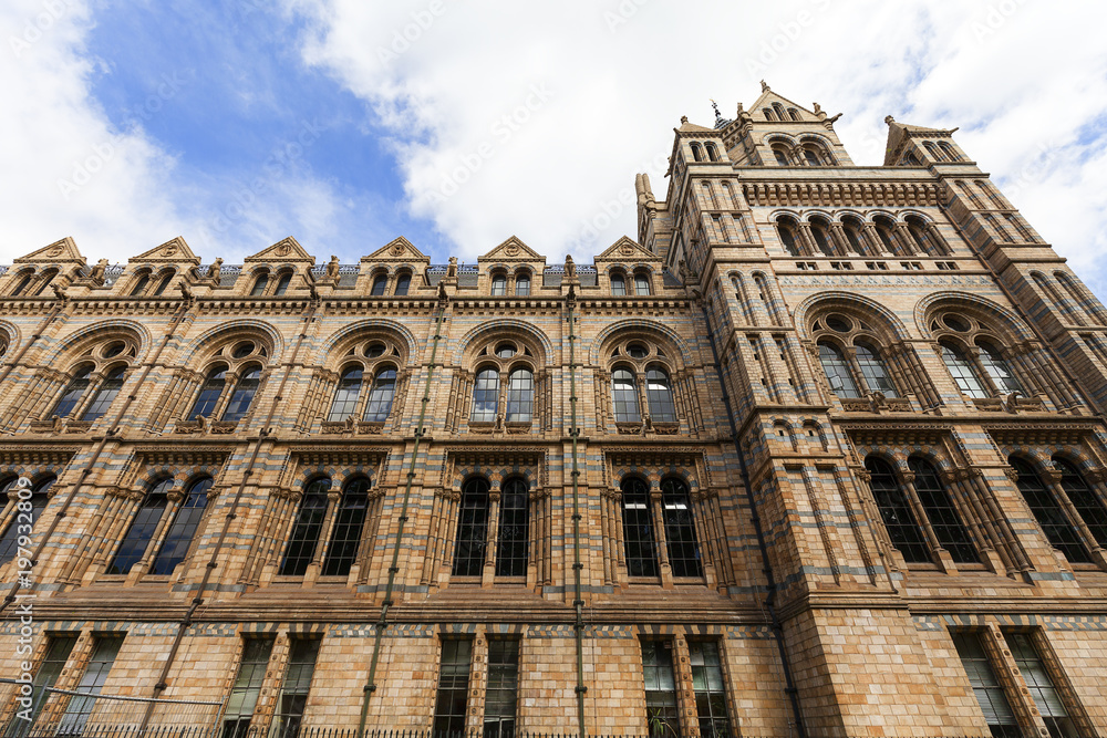 Natural History Museum with ornate terracotta facade, Victorian architecture, London, United Kingdom Natural History Museum with ornate terracotta facade, Victorian architecture, London, United Kingdom
