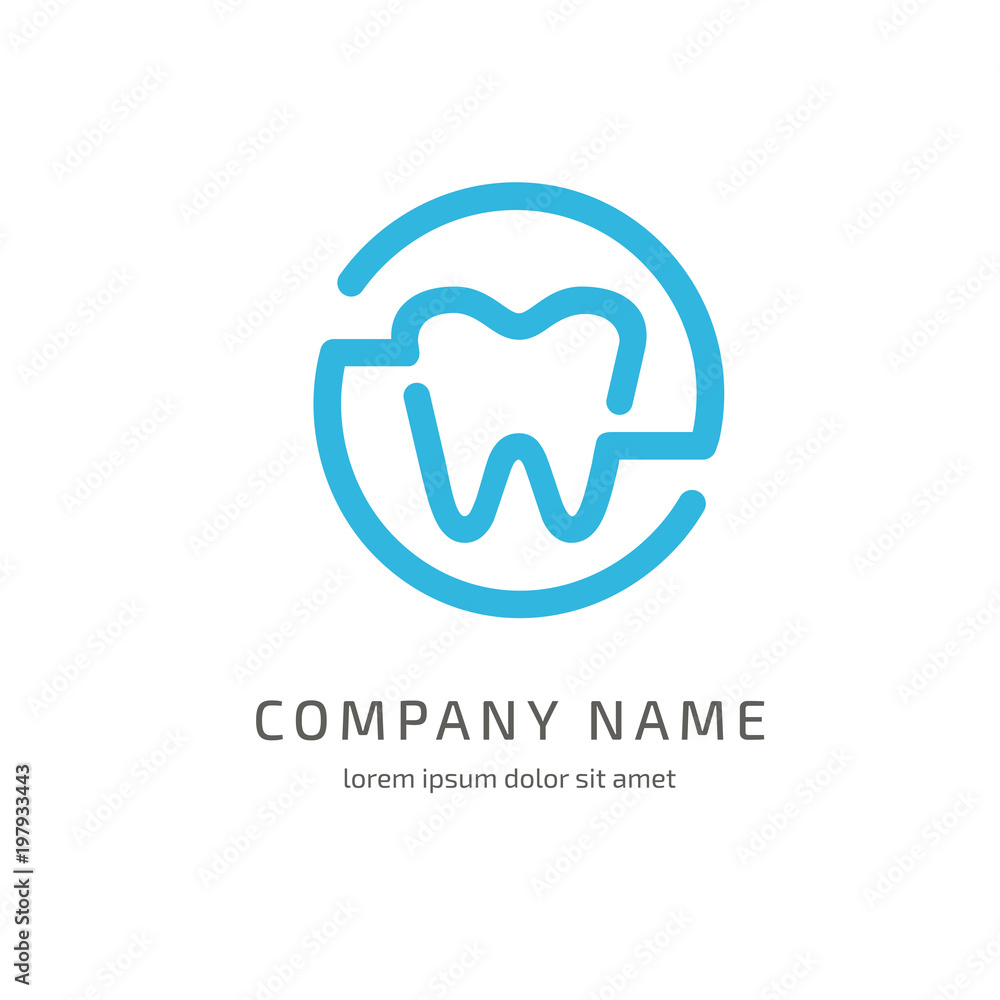 Logo design stomatology vector template. Logo design stomatology vector template.