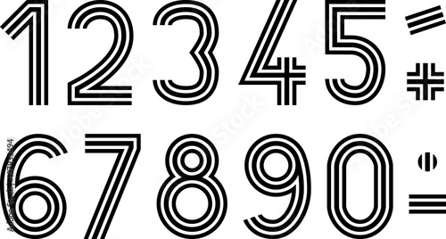 font made with three lines