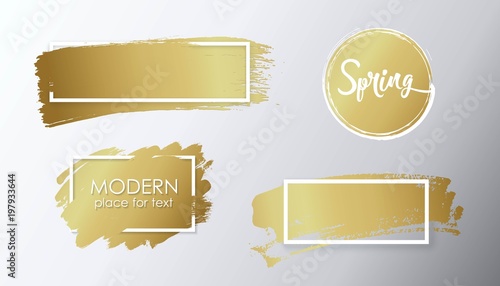 Vector black paint, ink brush stroke, line or texture. Dirty artistic design element, box, frame or background for text.