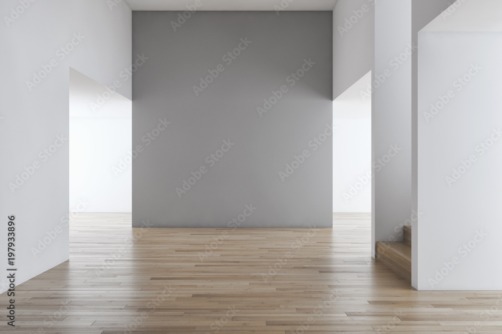 Modern bright interiors apartment 3D rendering illustration Modern bright interiors apartment 3D rendering illustration