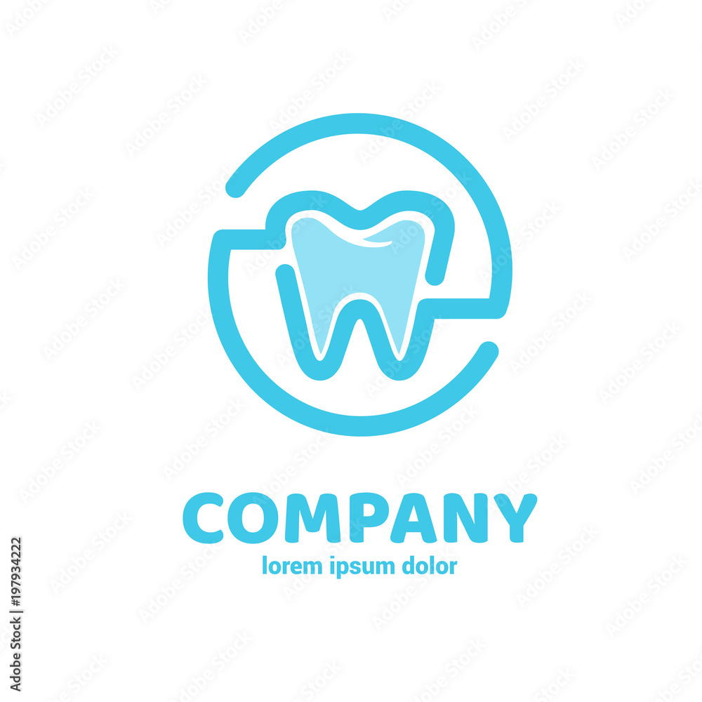 Logo design stomatology vector template. Logo design stomatology vector template.