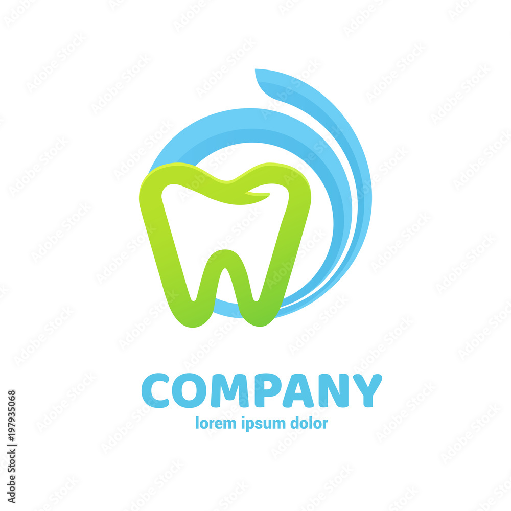 Logo design stomatology vector template. Logo design stomatology vector template.