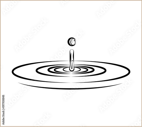Water Drop Splash And Ripple
