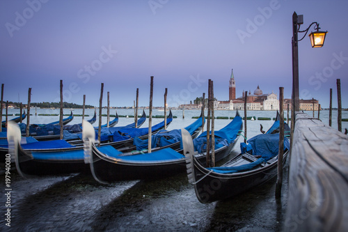 Gondolas and Church of San Giorgio Maggiore