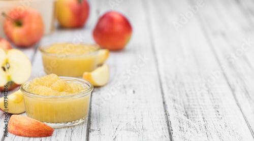 Homemade Applesauce (selective focus)
