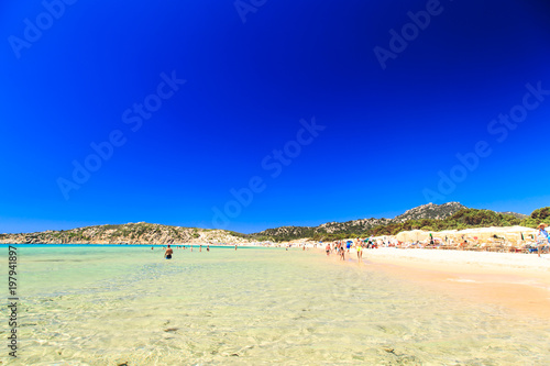 The beach of Chia su Giudeu  Sardinia